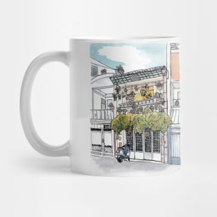 Tinyhouse Saigon (Ho Chi Minh City) Vietnam Watercolor Illustration Mug